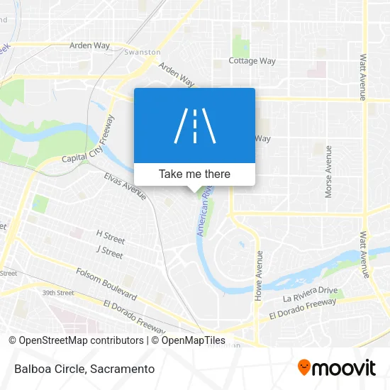 Mapa de Balboa Circle