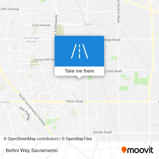 Mapa de Bellini Way