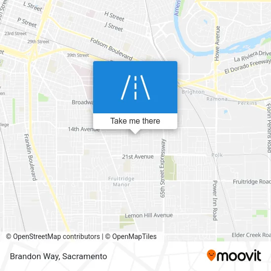 Brandon Way map