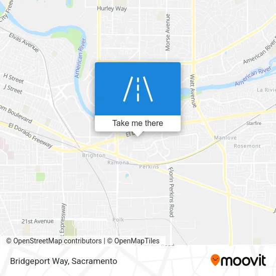 Bridgeport Way map