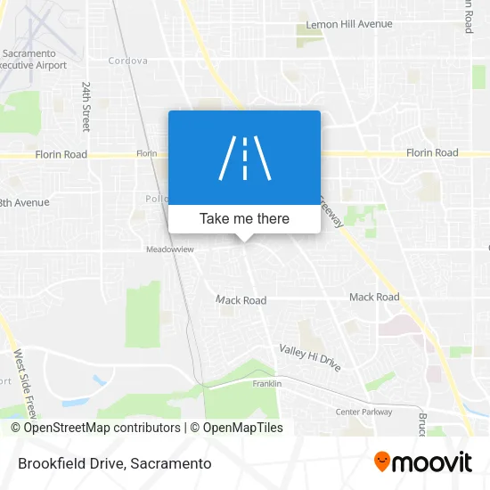 Brookfield Drive map