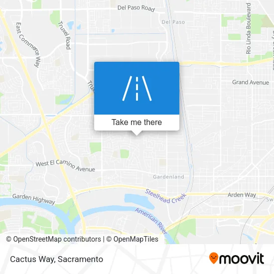 Cactus Way map