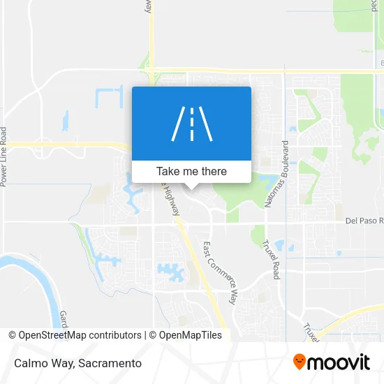 Calmo Way map