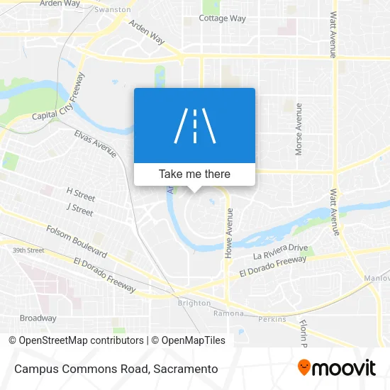 Mapa de Campus Commons Road