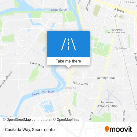 Casilada Way map