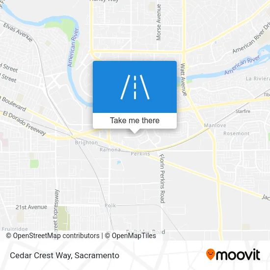 Mapa de Cedar Crest Way