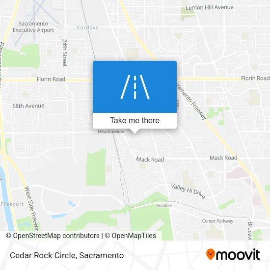 Cedar Rock Circle map
