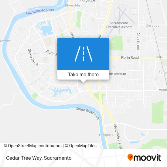 Cedar Tree Way map