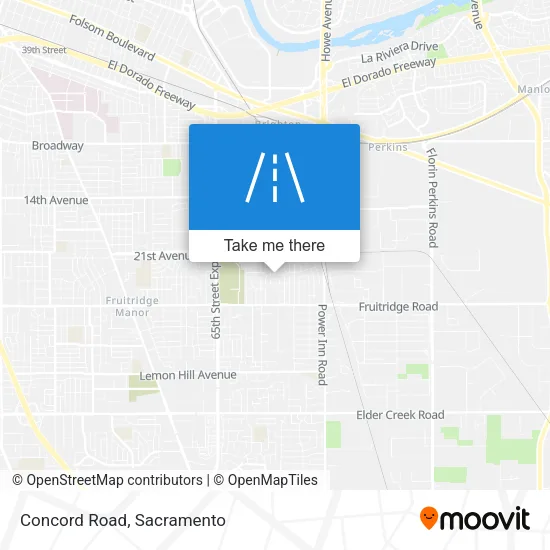 Mapa de Concord Road