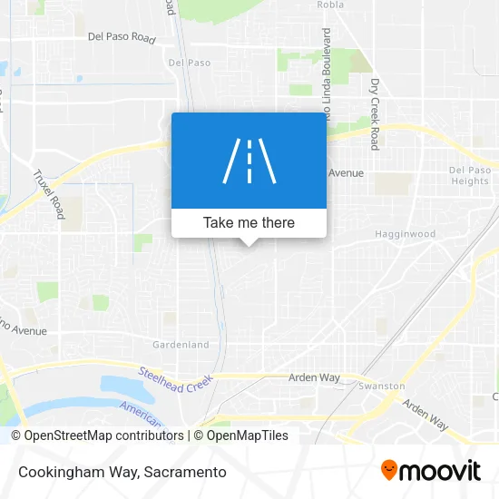 Cookingham Way map