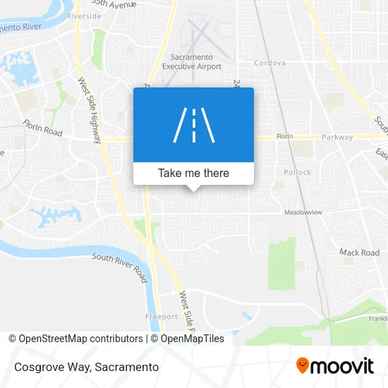 Cosgrove Way map