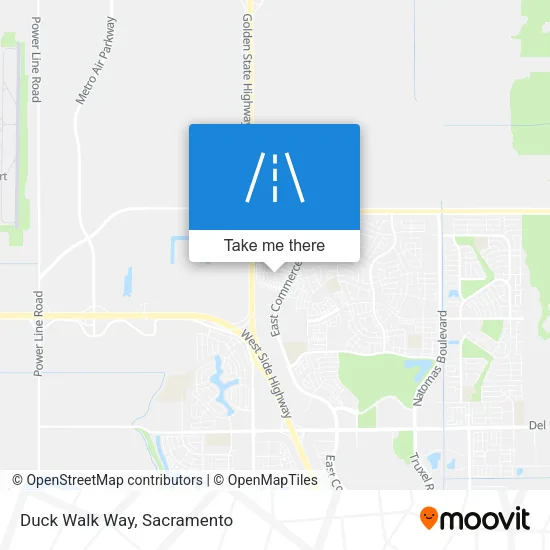 Duck Walk Way map