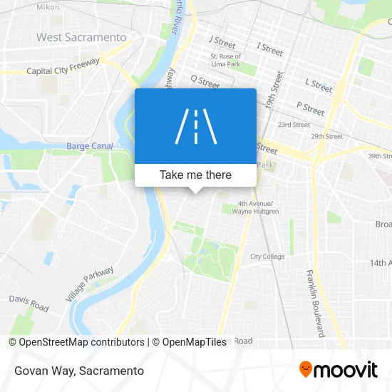Govan Way map