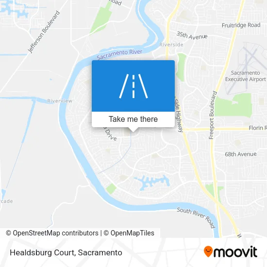 Mapa de Healdsburg Court