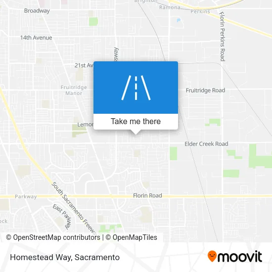 Mapa de Homestead Way