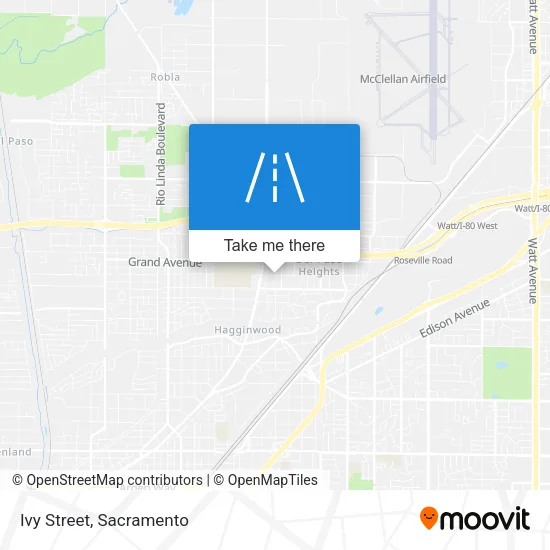 Ivy Street map