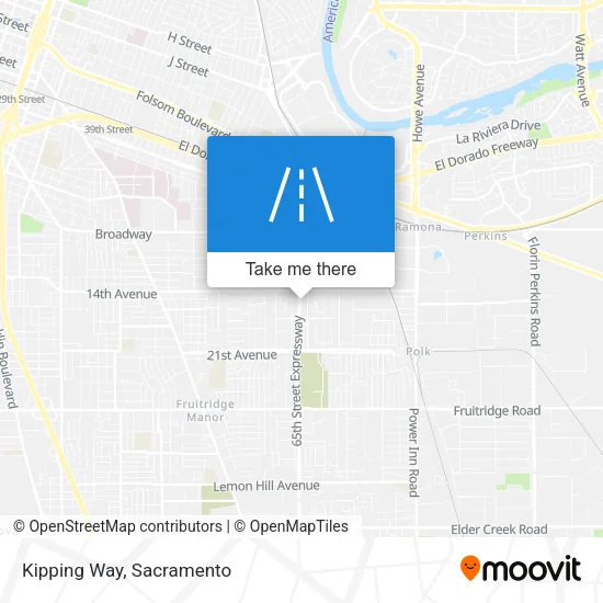 Kipping Way map