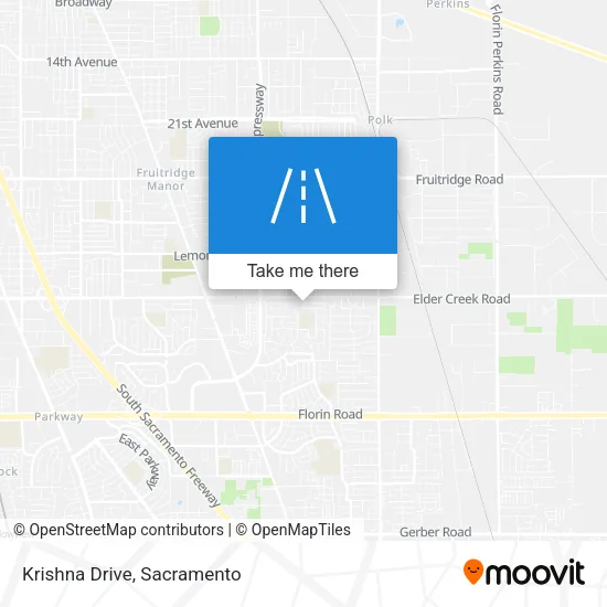 Mapa de Krishna Drive