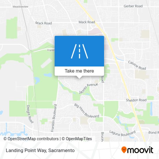 Landing Point Way map