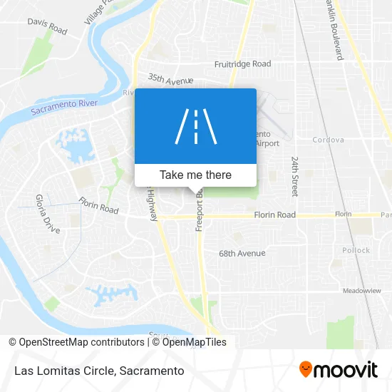 Las Lomitas Circle map