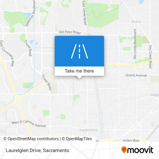 Laurelglen Drive map