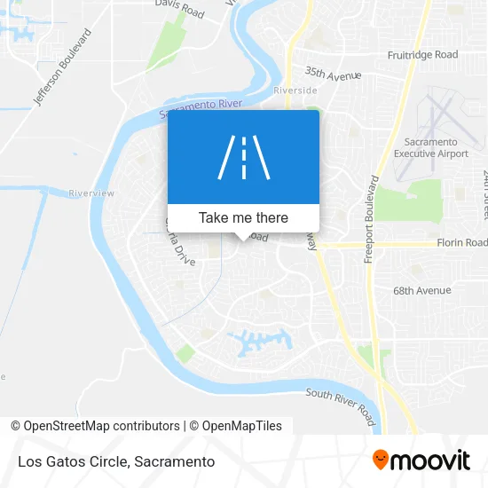 Mapa de Los Gatos Circle