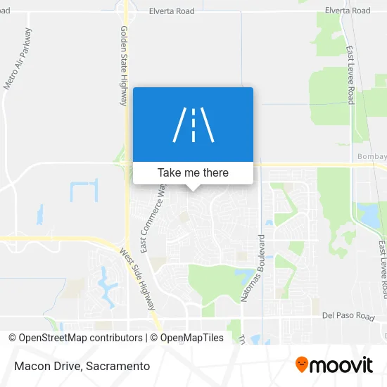 Mapa de Macon Drive