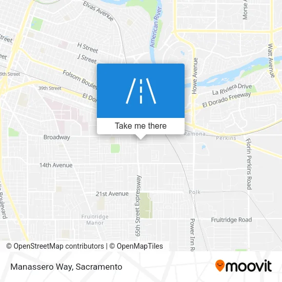 Manassero Way map