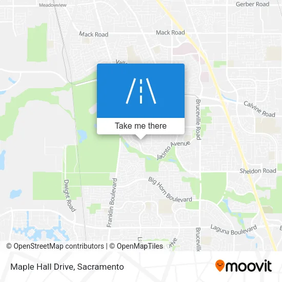 Maple Hall Drive map