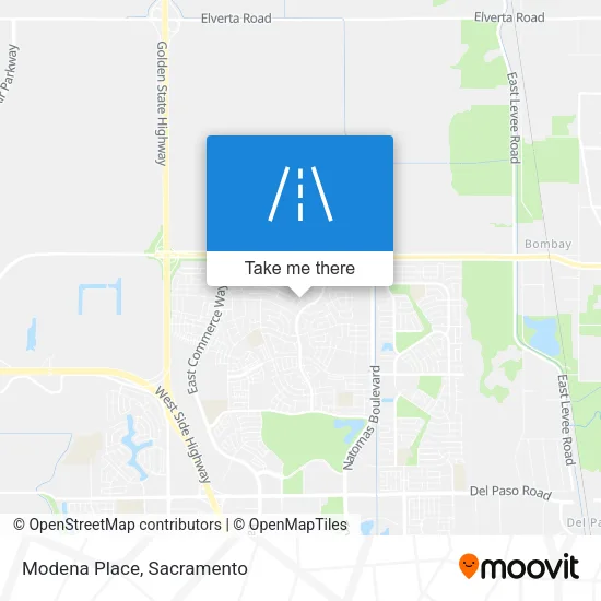 Mapa de Modena Place