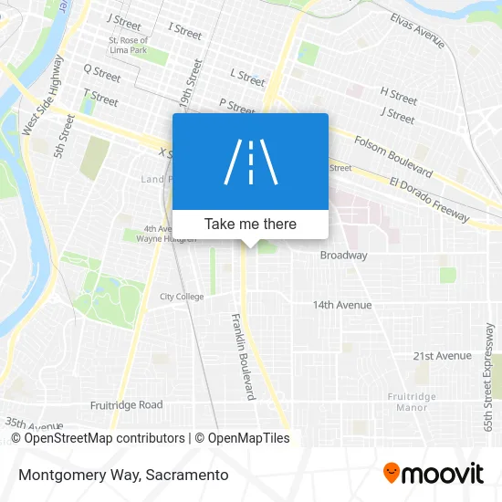 Montgomery Way map