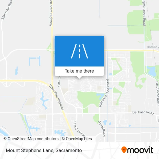 Mount Stephens Lane map