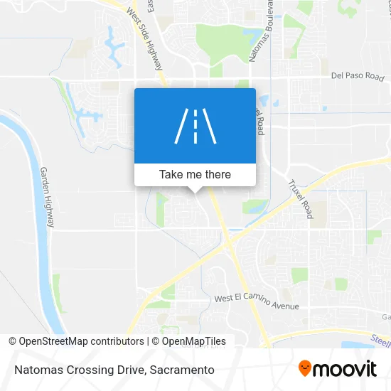 Natomas Crossing Drive map