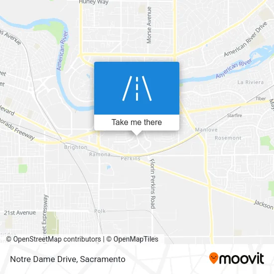 Mapa de Notre Dame Drive
