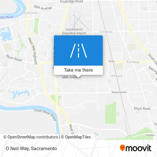 O Neil Way map
