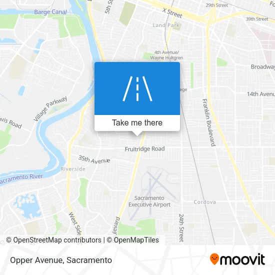 Mapa de Opper Avenue