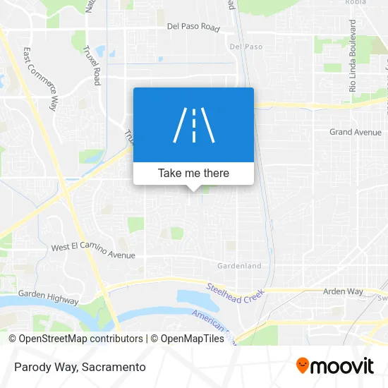 Parody Way map
