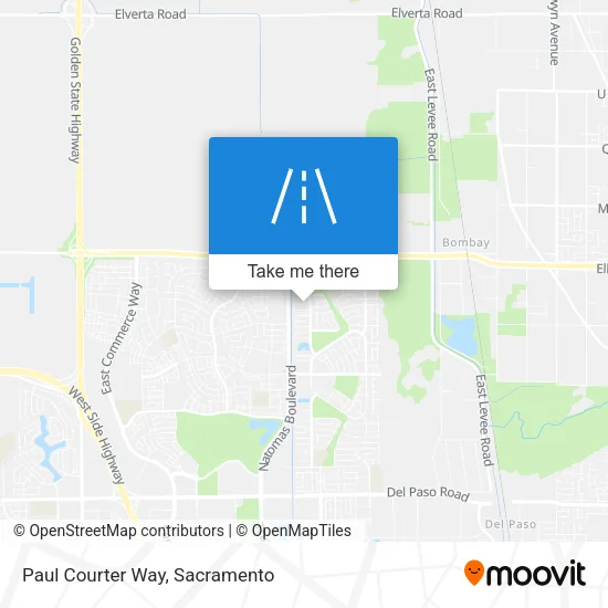 Paul Courter Way map