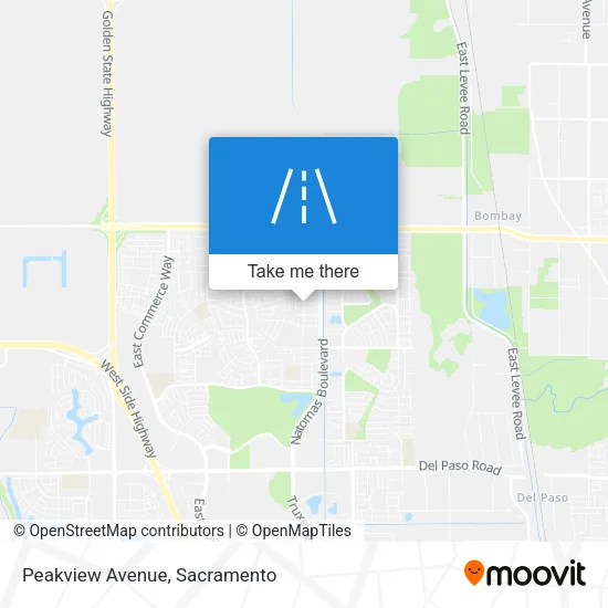 Peakview Avenue map