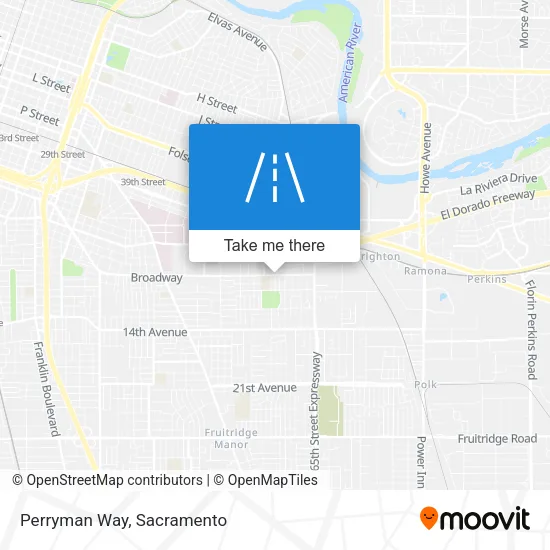 Mapa de Perryman Way