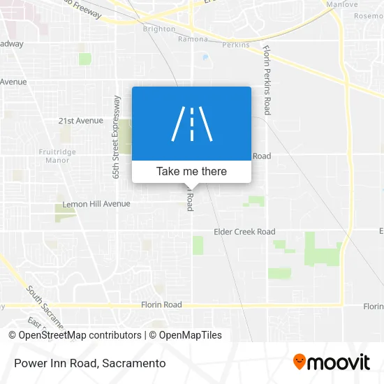 Mapa de Power Inn Road
