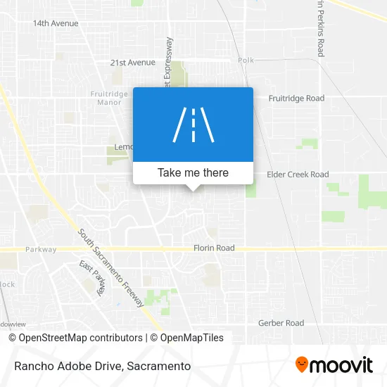 Mapa de Rancho Adobe Drive