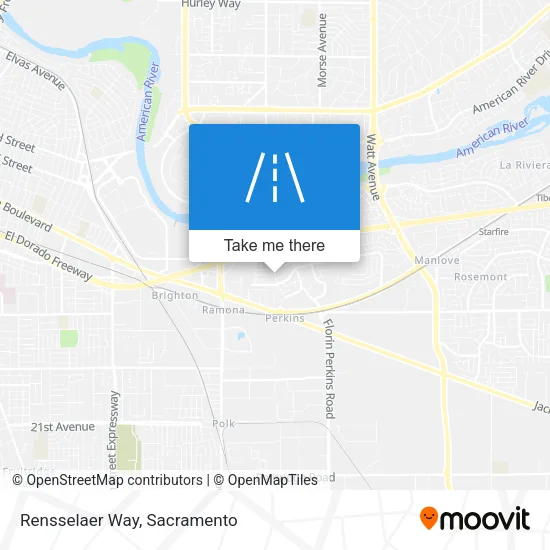 Mapa de Rensselaer Way