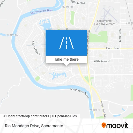 Rio Mondego Drive map