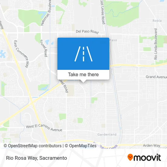 Rio Rosa Way map