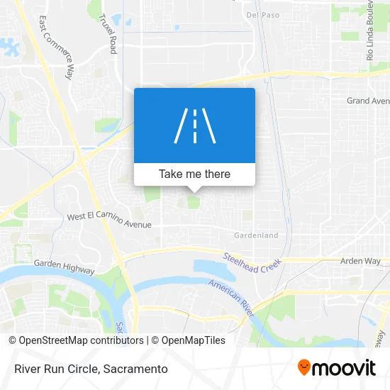 River Run Circle map