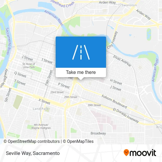 Seville Way map