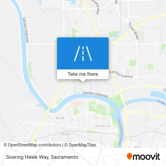 Soaring Hawk Way map