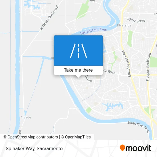 Spinaker Way map