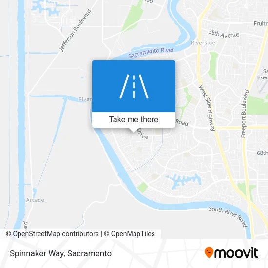 Mapa de Spinnaker Way